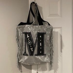 Girls Justice Tote Bag w/ “M” Initial
